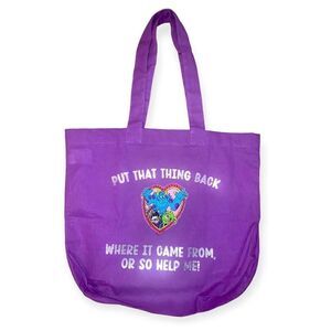Monsters Inc embroidered tote